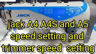 JACK A4 A4S A5 SPEED SETTINGS AND TRIMMING SPEED SETTINGS IN HIND URDU BY GM ELECTRONICS TECH