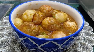 Muslim style Ande Aloo Recipe in hindi | Egg curry Recipe 😋