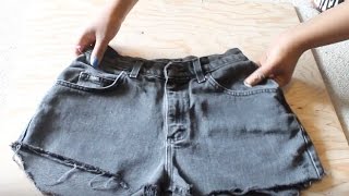 DIY | How to Make Faux Leather Shorts