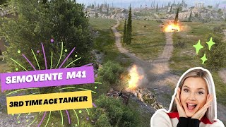 World Of Tanks Semovente M41 High Caliber and 3rd time Ace Tanker