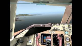 X-Plane 10 Friend Challenge Landing Full Wind Speed B747-400