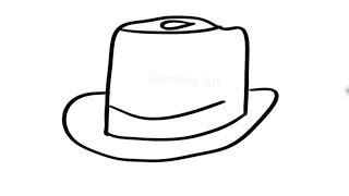 How to Draw Hat Step by Step || Cap Drawing easy