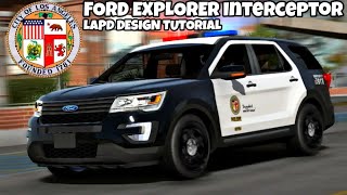 LAPD Ford Explorer Interceptor Design | Car Parking Multiplayer