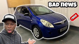 BAD NEWS ABOUT THIS HYUNDAI I20 I BOUGHT FROM BCA AUCTION