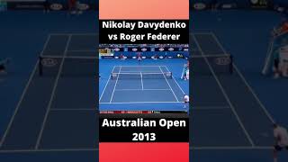 Nikolay Davydenko vs Roger Federer    Australian Open 2013 #Shorts