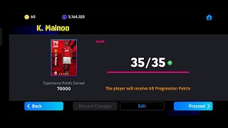 How To Train K.Mainoo In eFootball 2024 | k.mainoo Max Level Pes 2024