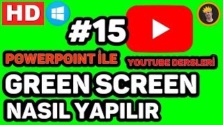 GREEN SCREEN YAPIMI (YEŞİL EKRAN) NASIL YAPILIR GREEN SCREEN VİDEO ŞABLONU HAZIRLAMA #15