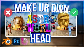 HOW TO MAKE UR OWN ASTROWORLD HEAD IN UNDER 10 MINS! | Tutorial | Zane Burko