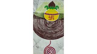 Naa Atma Kamalam-నా ఆత్మ కమలం Navaratri puja Rangoli 2024 Medipally Aashram Hyderabad Sahajayoga