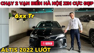 ✅ Siêu lướt Toyota Altis 2022 màu đen bản 1.8V biển Hà Nội| Tiết kiệm 110 triệu