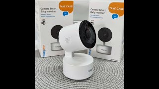 BabyOno: Περιστρεφόμενη κάμερα/ Baby monitor με ενδοεπικοινωνία- Full HD- Νυχτερινή λήψη & καταγραφή