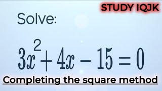 Solve by Completing the square method | maths problems solution | all in one @INSIGHTSSC112 #maths