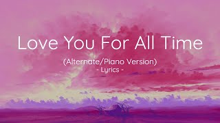 Gareth Emery - Love You For All Time (Alternate/Piano Version)