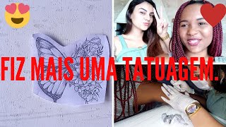 VLOG: FIZ OUTRA TATUAGEM 😍🦋┃APAIXONADA COM CADA DETALHE ❤.