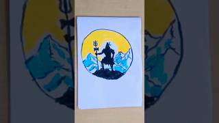 how to draw lord Shiva step by step, how to make drawing of lord Shiva #mahadev #shorts