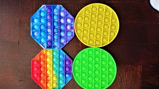 All Colors Rainbow pop it toys DIY Fidget Training