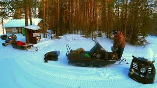 Живу Один в Лесной Избе.Ловлю Рыбу.Жарю Щуку в Яйце.Встретились с Батей.