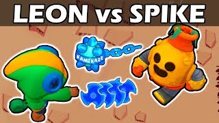 LEON vs SPIKE | 1 vs 1 | Brawl Stars