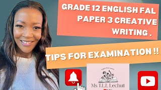 how to approach English paper 3 final examination.