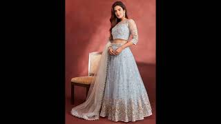 Latest sky blue colour wedding lehenga collection 💙#weddingdress #youtubeshorts