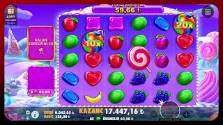 🍭 SWEET BONANZA 1000x Kaçınca Ortalık 56 #slotoyunları #sweetbonanza1000yenioyun