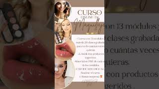 CURSO DE MAQUILLAJE  ONLINE  APRENDE Y EMPRENDE #cursomaquillaje #cursosonlinemaquillaje#maquillaje