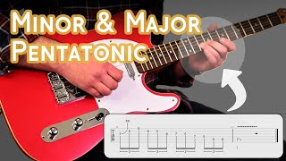 Easy Blues Licks 1 - Mixing Minor & Major Pentatonic Scales