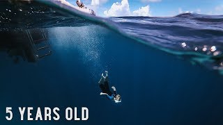 5 YR OLD FREE DIVES THE BLUE HOLE!! /// WEEK 105 : Great Blue Hole, Belize