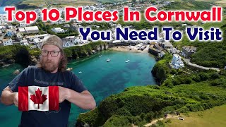 Canadian🍁 REACTS Top 10 Cornwall Places To Visit