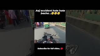 Accident hote hote bacha 😐 | #trending #gixxer #bike #beats