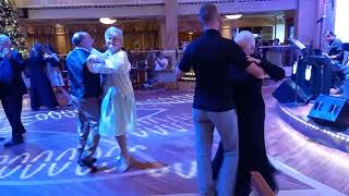 Cunard Queen Victoria cruise ship.  Slow Foxtrot with the host dancers.