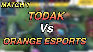 AULUS LINKEZAA BANTAI SEMUA | TODAK VS ORANGE ESPORTS | MATCH 1 | MPL-MY WEEK 8 DAY 1