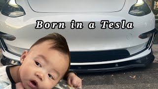 Baby Born In A Tesla