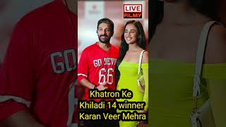 Khatron Ke Khiladi 14 winner Karan Veer Mehra Love 😘 Mood Me#youtubeshorts #trendingshorts #shortsvi