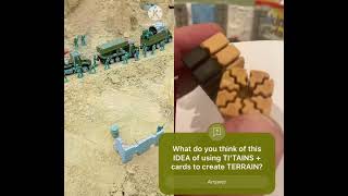 2 How-to Use My TI’TAINS Card Holders/Connectors with…Toy Plastic Soldiers (Green Army Men)! #shorts