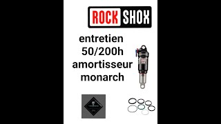 tuto entretien complet amortisseur rockshox monarch 50/200H#VTTWITHFRIENDS#TUTO MECA-14