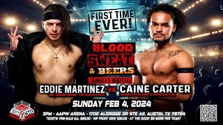 Caine Carter vs Eddie Martinez (FULL MATCH) - Borracho Pro: Blood, Sweat and Beers!