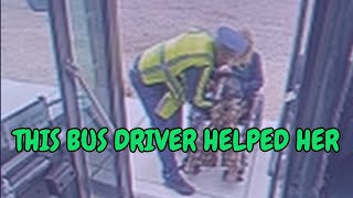 Bus driver goes the extra mile for this disabled woman😃😃