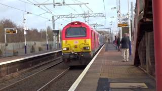 67015 DB Schenker & 385102 ScotRail Passes Mount Vernon On 5X09 10/12/16