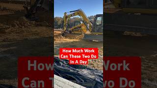 Cat Excavator and Skid Steer