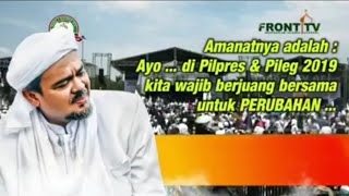 SERUAN HABIB RIZIEQ SYIHAB BERJUANG UNTUK PERUBAHAN