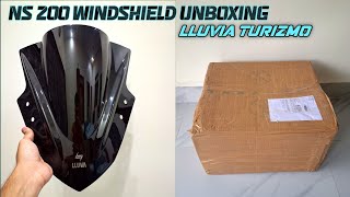 NS 200 Windshield Unboxing | Lluvia Turizmo @AMARKVLOGS