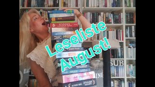 Leseliste August/ WANT TO READ! Vorschau