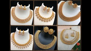 The style of fashion|| unique beautiful and stlyesh Golden color necklace very pretty design