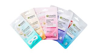 Garnier Tissue Masks (Face & Eye Sheet Mask Set)