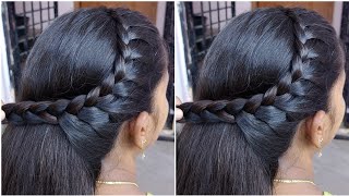 Most Beautiful Simple Unique Hairstyle for girls_ Longhair girls bridal hairstyle tutorial #hair