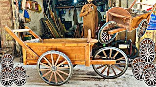 Amazing Project of Making Wooden Hand Cart || How Wooden Cart Are Made