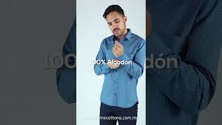 #camisa Manga Larga #slimfit Estampada Para #hombres - Rams Cottons #new #moda #fashion