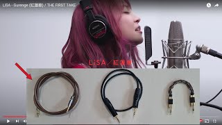 3.5mm Audio Cable Comparison : LiSA - Gurenge (紅蓮華) / THE FIRST TAKE. {pls read description, 请读描述}