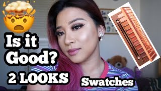 Urban Decay Naked heat palette review swatches and try on!